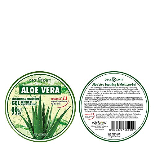 Dearderm Aloe Vera Soothing & Moisture Gel 10.6fl.oz/300g