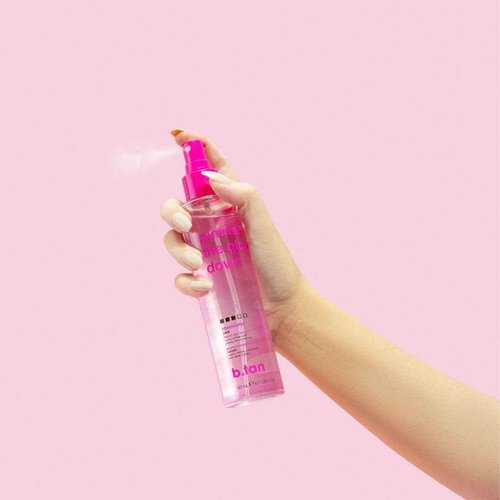 b.tan Violet Self Tan Foam & Face Mist Kit | Lovers Bundle - Dark Sunless Tanning Mousse, Bronzing Glow Gradual Facial + Body Spray, Mitt Applicator, 1 Hour Express, No Fake Tanner Smell, 6.7 Fl Oz