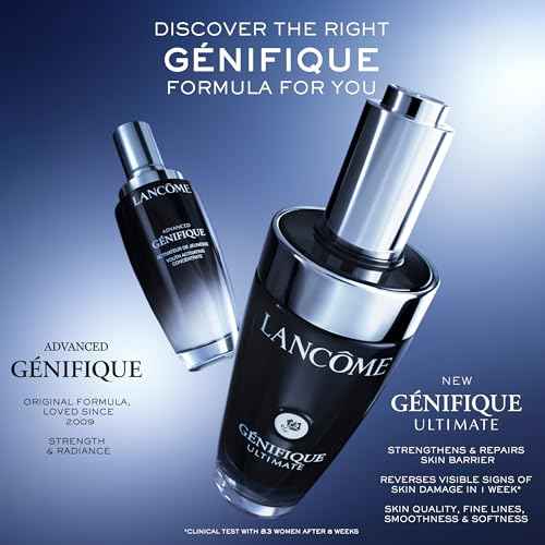 Lanc?me G?nifique Ultimate Dual Recovery Face Serum- Anti-Aging Serum Visibly Improves Fine Lines, Rough Texture, Plumpness and Even Skintone - with Beta Glucan and, Hyaluronic Acid