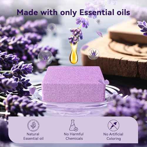 Shower Steamers Aromatherapy Gifts for Women Mom Men, Gifts for Her Stress Relief Home Spa, Christmas White Elephant Gifts, Birthday Gift Natural Essential Oil Self Care Relaxation Shower Bombs 6 Pack