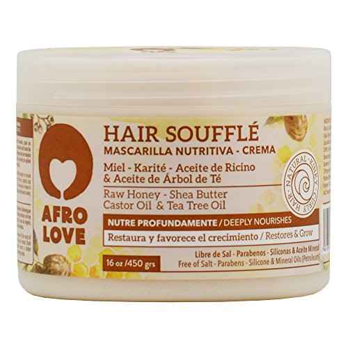 Afro Love Hair Care Set ? Shampoo (16oz), Conditioner (16oz), and Hair Souffl? (16oz) ? Moisturizing & Nourishing for Curly, Kinky & Coily Hair ? Sulfate-Free & Paraben-Free