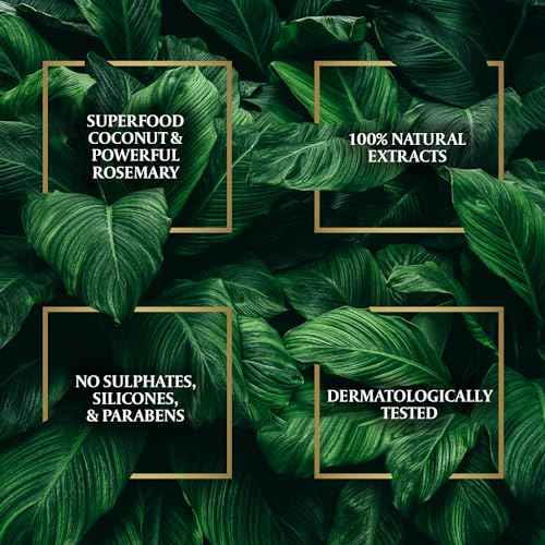 Parachute Advansed Rosemary Hair Oil with Coconut| For 2x Longer & Thicker Hair| Reduces Hairfall & Strengthens Hair| All Hair Types|No Parabens & Silicones| 10.1 Fl.oz.