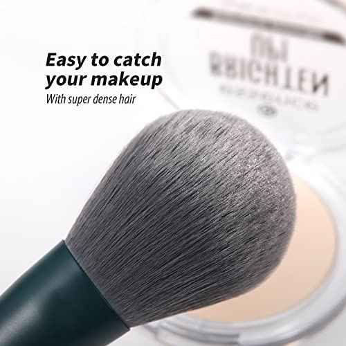 DUcare Christmas Makeup Brushes Set 17 Pcs with Brush Cleaning Mat and Makeup Sponge Professional Face Powder Eye Shadow Powder Liquid Cream
