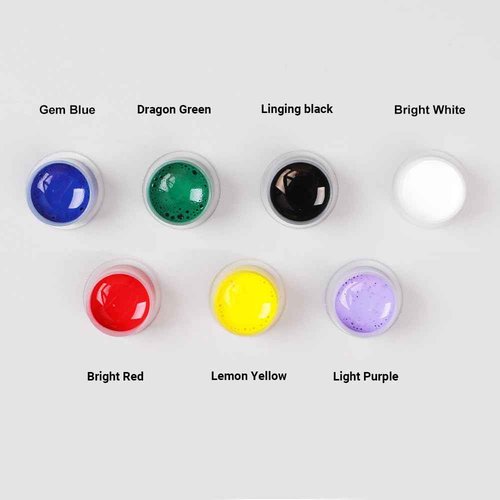 STIGMA Professional Tattoo Ink Color Set 7 Colors with 15 ml 1/2oz per Bottle Tattoo Ink Set for Tattoo Artist and Beginners Tattoo Supplies TI4003-15-7
