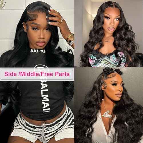 Worldnewhair 13X6 Lace Front Wigs Body Wave Human Hair 28 Inch - 200% Density Glueless Wigs Human Hair 13x6 Lace Frontal Wigs For Black Women