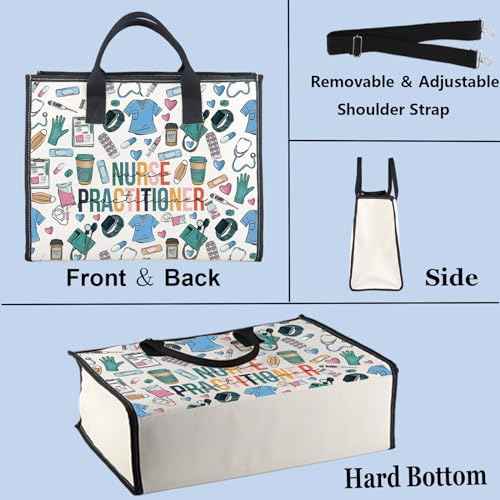 WZMPA Nurse Practitioner Cosmetic Bag - Medical NP Gift, Graduation Makeup Zipper Pouch for Appreciation (Nurse Practitioner-TB)