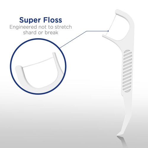 Fremouth Orthodontic Flossers for Braces - Ortho Dental Floss Picks, 100 Count (Pack of 3), with a Travel Case