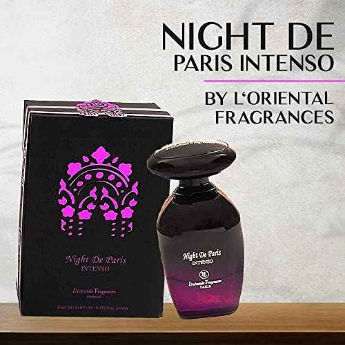 L'ORIENTALE FRAGRANCES Night De Paris Intenso Eau De Parfum Spray for Men, 3.4 Ounce