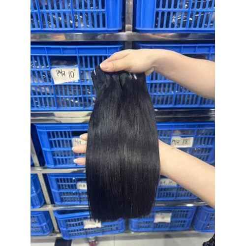 12A Human Hair Bundles 16 18 20 Inch 3 pcs Straight Bundles Human Hair 100% Unprocessed Brazilian Remy Virgin Hair Extensions Raw Quick Weave Sew In Glossy Billion Hair Bundles Natural Black