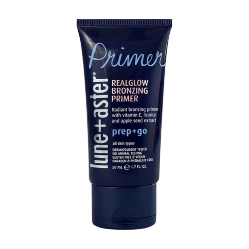 Lune+Aster RealGlow Bronzing Primer | Radiant, Lightweight Primer Creates A Healthy Bronzed, Buildable Glow. With Vitamin E and Licorice Extract. For All Skin Types, 1.7 Fl Oz