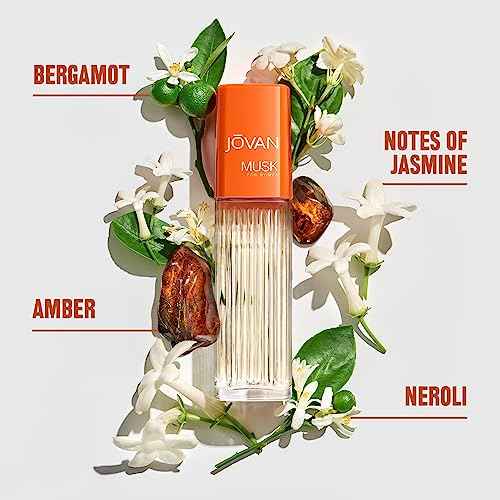 Jovan Musk for Women Eau de Cologne Spray 2 fl oz (Pack of 1), Notes of Jasmine, Amber, and Neroli, Women's Fragrance, Long Lasting, Everyday Fragrance, Travel Size