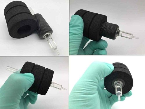 BISIBITA2 Tattoo Triple Foam Grip Cover, Compatible with Any 1-inch Tube, 1.85 Inch, 20 pcs Black