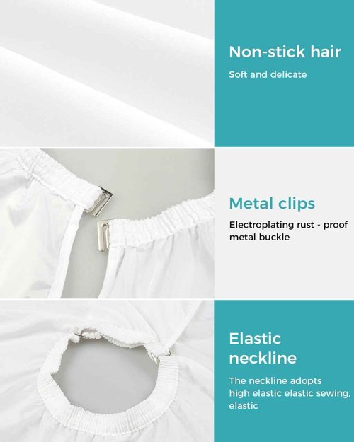 Marble Emerald Green Barber Cape - Salon Hair Cutting Cape for Women,Men,Kids,Adults,Modern Abstract Gold Art Haircut Cape with Adjustable Elastic Neckline Hairdressing Stylist Cape Gown Accessories