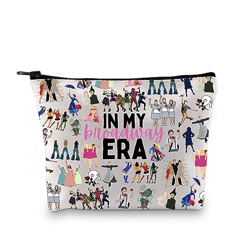 GJTIM Broadway Musical Gift Theatre Bag In My Broadway Era Musical Theatre Gift West End Broadway Zipper Pouch Makeup Bag (Broadway Era Bag)