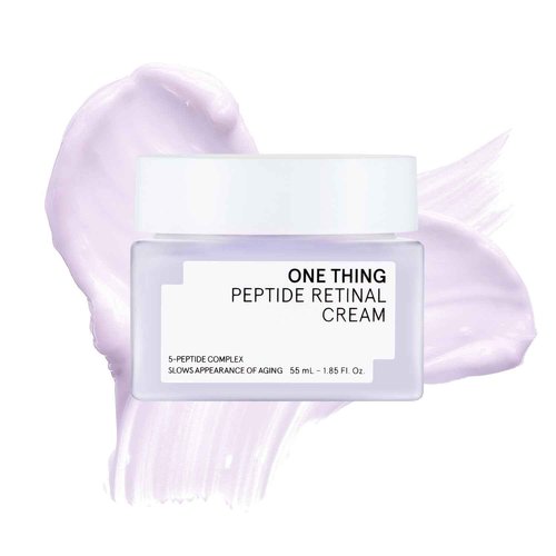 ONE THING Peptide Retinal Cream, Vitamin A, Faster Acting than Retinol, Retinaldehyde Anti Aging Face Cream, Smooths Wrinkles, Refines Pores and Improves Elasticity, Korean Skincare 1.85 fl.oz, 55ml