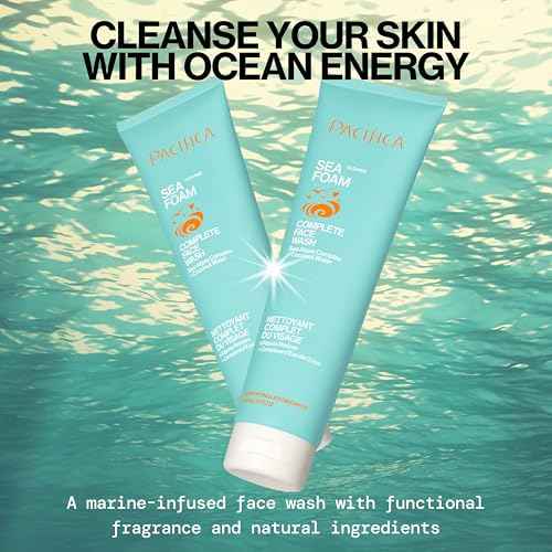 Pacifica Face Wash Set - Preppy Skincare Gift Set Value Kit for Holidays | Brightens, Tones and Deep Cleans |Glow Baby, Kale Detox and Sea Foam | 3 Pack