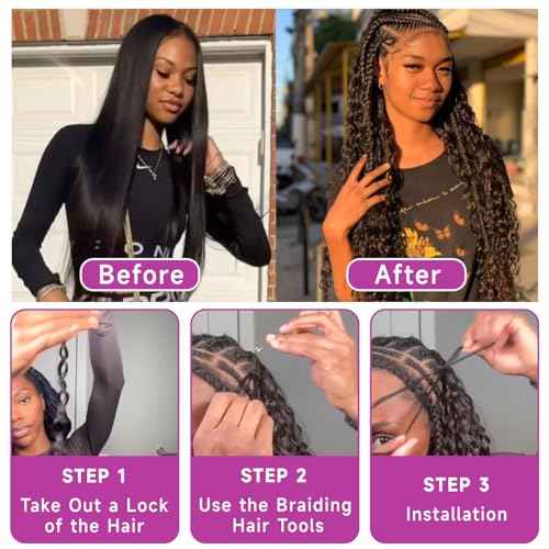 Human Braiding Hair for Boho Braids, Body Wave Bulk Salt and Pepper Human Hair 100g 2 Bundles/Pack Brazilian Virgin Hair No Weft Wet and Wavy Gray Hair Extensions for Black Women 20 Inch