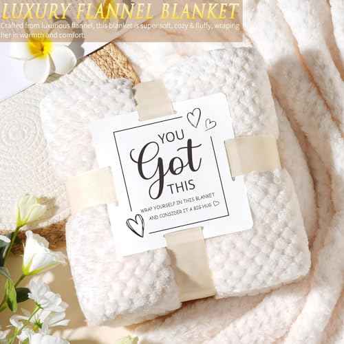Get Well Soon Gifts Baskets for Women Self Care Gifts, Spa Care Package After Surgery Inspirational Thinking of You Sympathy Gift, Feel Better Encouragement Gift for Women Sick Friends Mom w/ Blanket