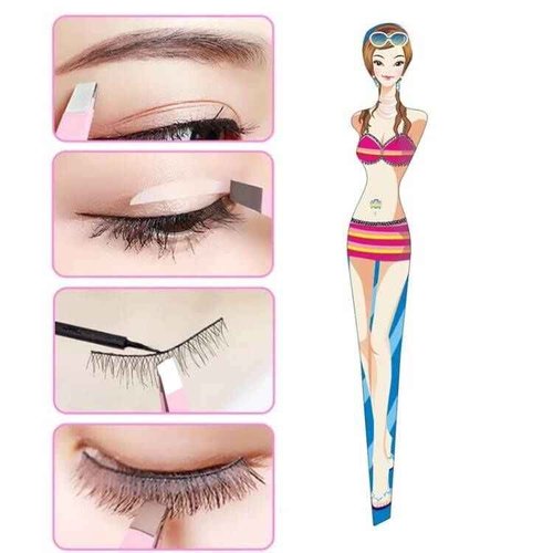 Tvoip 6Pcs Professional Girl Eyebrow Tweezer Stainless Steel Slanted Eyebrow Tweezers Eyebrows Hair Remover Tools Cosmetics Beauty (random color) (Pack of 2)