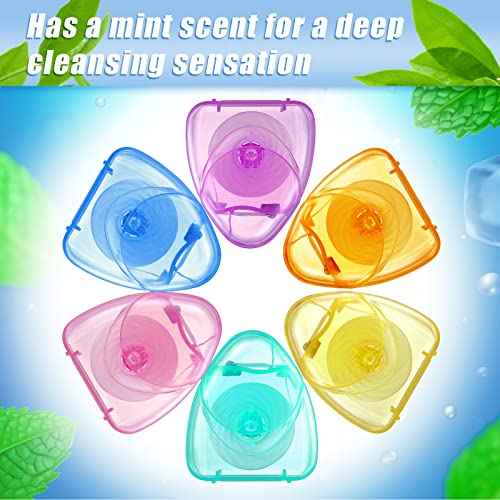 Patelai 100 Boxes Dental Floss Bulk Each 54 Yards/50 M Mint Waxed Mini Travel Size Tooth Floss Picks Pack Individually Wrapped for Adults Homeless Teeth and Gum Protection