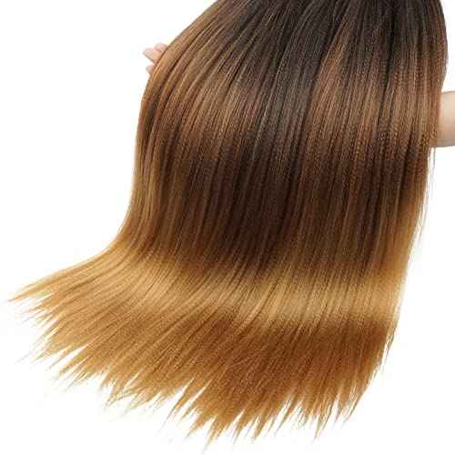 Beyond Beauty Braiding Hair pre stretched, Braids Synthetic Fiber Ombre Yaki Texture, Natural Easy Twist Braids Crochet Hair Hot Water Setting hair extensions