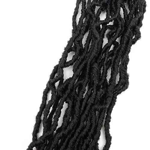 8 Packs Soft Locs Crochet Hair Pre Looped 20 Inch Faux Locs Crochet Braids Goddess Locs Dreadlocs Synthetic Hair For Black Women (2#, 20 Inch (Pack of 8))