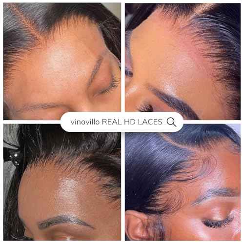5x5 Skinlike Real HD Lace Closure Only Body Wave Ultra Thin Invisible Lace Virgin Human Hair Closure Pre Plucked Natural Hairline Sew In Closure Piece 16 Inch Natural Black