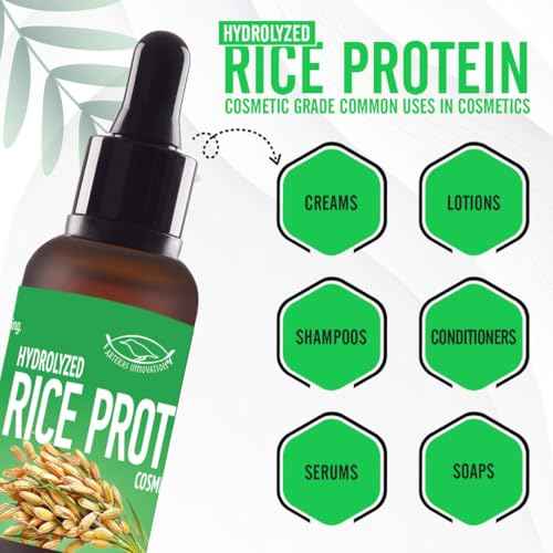 HYDROLYZED Rice Protein - Liquid - 30g | 1oz - Cosmetic Grade - for Homemade Skin & Hair Care Preparations