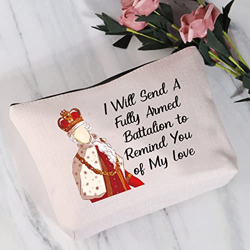 JYTAPP Hamilton Musical Broadway Makeup Bag Hamilton Gift Hamilton Fans Gift I Will Send A Fully Armed Battalion to Remind You of My Love Cosmetic Bag