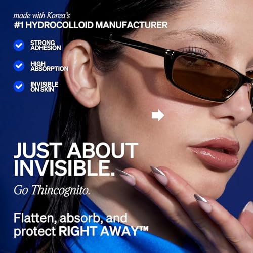 Right Away Thincognito Invisible Spot Patch - Absorbing Hydrocolloid Pimple Patch for Face, Blemishes, Zits, Acne, Breakouts Spot Treatment for Skin Care, 2 Sizes (42 Count Pack of 2)