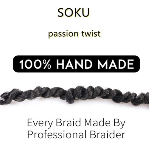 Boho Passion Twist Crochet Hair 20" - 8 Packs Black Pre Twisted Mini Yanky Twist Curly Senegalese Dreadlocks Extensions Pre-looped Soft Locs Braids for Women Synthetic