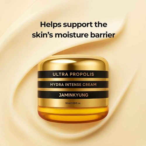 Jaminkyung Triple Propolis & Snail Mucin Cream -Korean Face Moisturizer for a Luminous Glow & Deep Hydration, with 8-Hyaluronic Acids & Panthenol Dry, Dull Skin 1.69 fl oz (50ml)