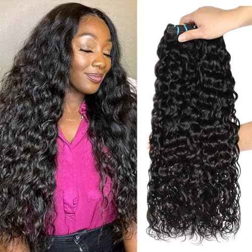 Zealady 12A Brazilian Water Wave Human Hair Bundles 100% Unprocessed Virgin Wet And Weave Human Hair Bundles 12 14 16