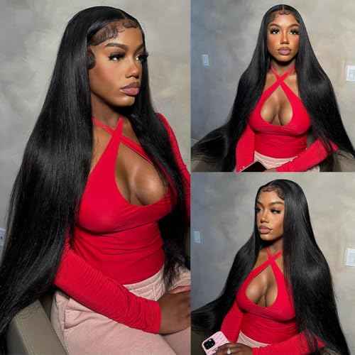 Eediere Straight Lace Front Wigs Human Hair 200 Density 13x4 Lace Front Wigs Glueless Wigs for Women 22 Inch
