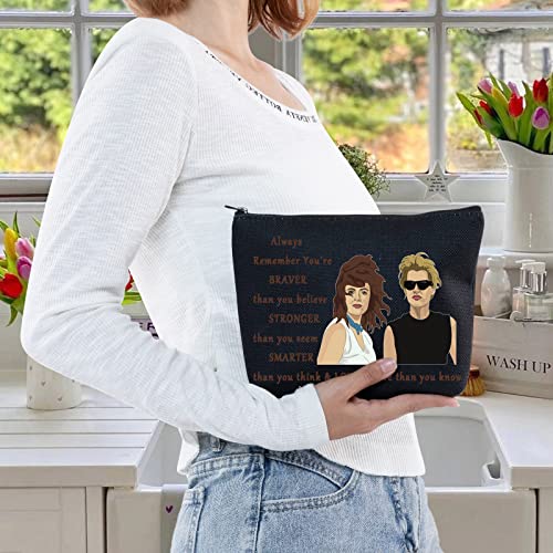 LEVLO Thelma Movie Cosmetic Make Up Bag Thelma Fans Gift You Are Braver Stronger Smarter Than You Think Thelma Louise Zipper Pouch Bag (Thelma Bag)