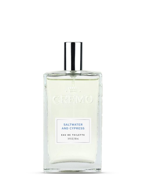 Cremo Saltwater Cypress Cologne Spray, A Lively Blend of Sea Spray, Green Mango and Coastal Cypress, 3.4 Fl Oz