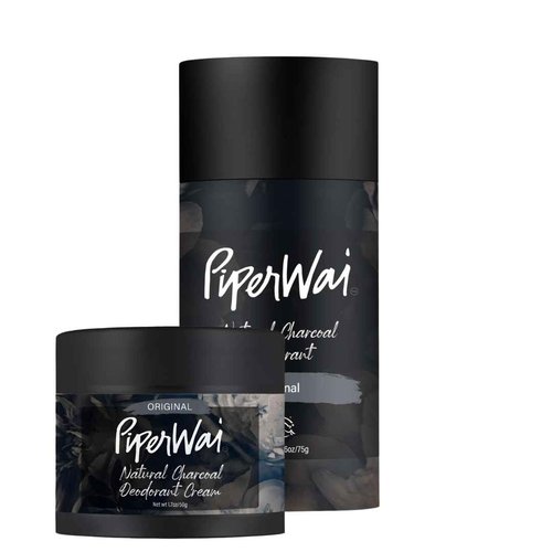 PiperWai Natural Deodorant w/Activated Charcoal | Odor Protection, Vegan, Aluminum Free, Shark Tank Product for Women & Men | Great for Travel, & Gifts | Scented Jar & Scented Stick Combo