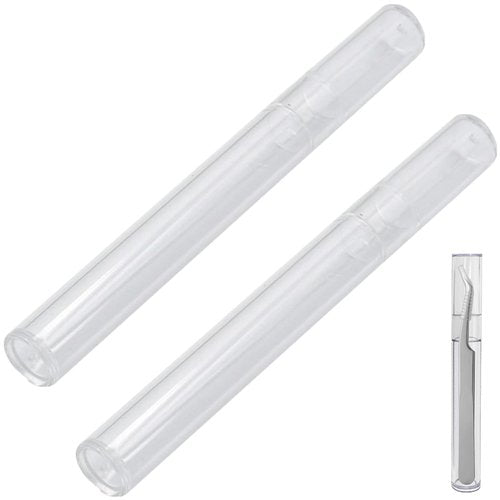 2 Packs Professional Tweezers Storage Case, Tweezers Organizer Eyelash Extension Tools Travel Small Box for Clip Manicure Tool