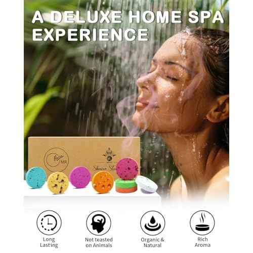 Shower Steamers Aromatherapy - 8 Pack Organic Shower Bombs with Natural Essential Oil, Self Care and Stress Relief Birthday/Home Spa/Christmas Stocking Stuffers/White Elephant Gifts for Women