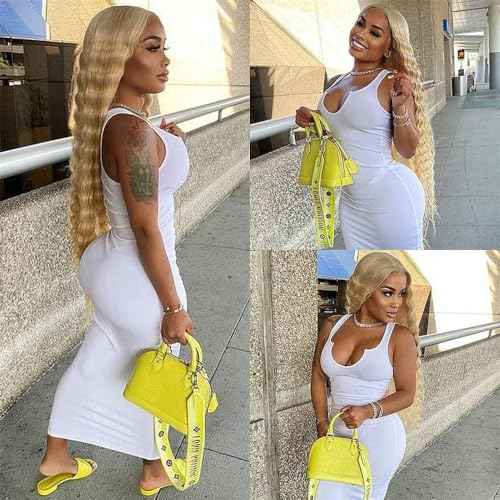 Blonde Bundles Human Hair 613 Bundles P27/613 Deep Wave Human Hair Bundle 18 18 18 inch Blonde Deep Wave Bundle