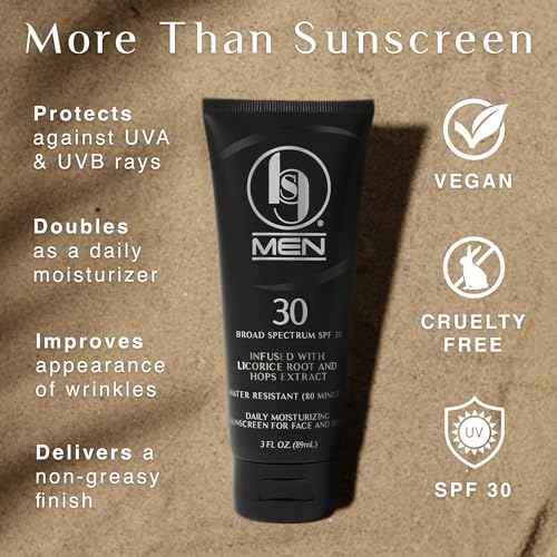 BLACK GIRL SUNSCREEN Men¡¯s Face & Body Moisturizing Sunscreen Lotion SPF 30, No White-Residue for Melanin Rich Skin, Infused with Licorice Root & Hops Extract, Fragrance Free (3 Fl. Oz.)