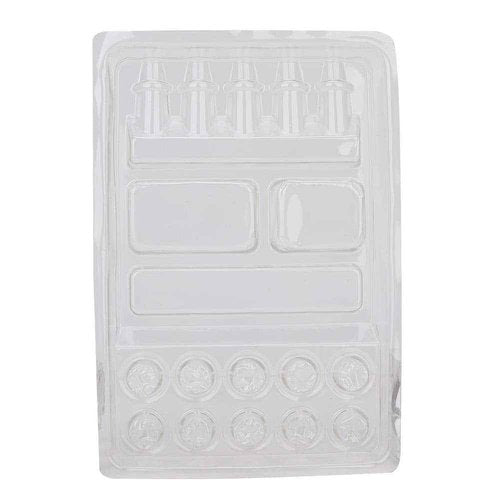 One Tattoo World Premium Quality Disposable Plastic Ink Hold Tray 25pcs Set to Hold Different Inks Together for Your Paint or Tattoo Project, OTW-INKHT25