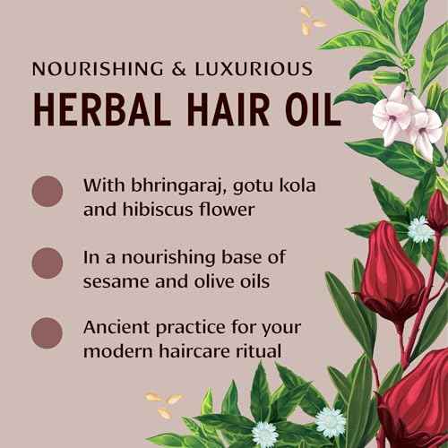 Banyan Botanicals Herbal Hair Oil - 24 oz - Nourishes and Supports hair growth with organic herbs and oils, delivering deep nourishment to all hair types