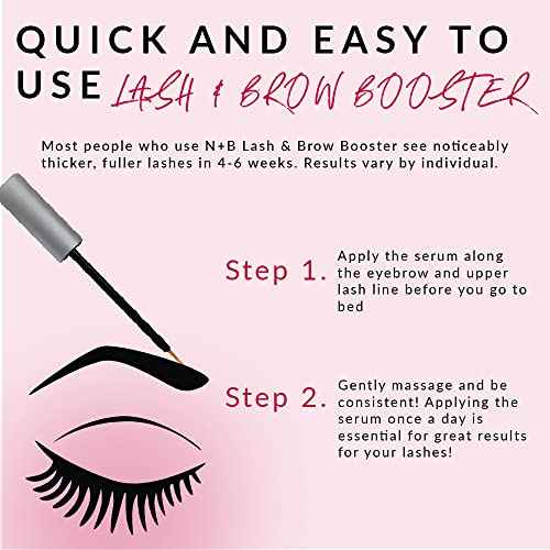 Nicole + Brizee Brow & Lash Serum ? Natural Formula with Biotin, Squalene, Ubiquinone, Wheat & Soy Amino Acids, Provitamin B5 ? Supports Thicker, Fuller Lashes and Brows ? Made in The USA - 2 Pack
