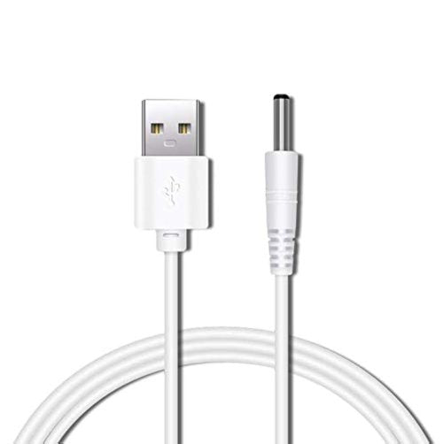 Accessonico Toothbrush Charger Replacement for Fairywill, Dnsly, Gloridea, Vekkia Electric Toothbrush Charger Cable USB DC Cord Tooth Brush (White 3.3ft)