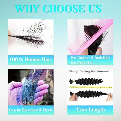 Human Braiding Hair for Boho Braids 110g 18 Inch Deep Wave Boho Bulk Human Hair for Braiding Knotless 12A Wet and Wavy Bohemian 2 No Weft Bundles/Pack Curly Braids Natural Color 4/27