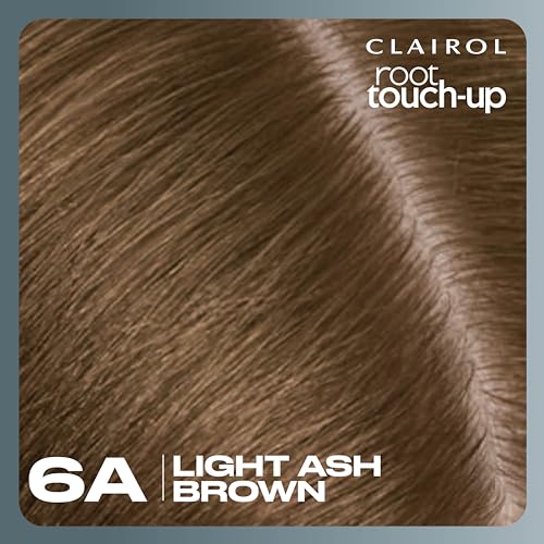 Clairol Root Touch-Up by Nice'n Easy Permanent Hair Dye, 6A Light Ash Brown Hair Color, Pack of 2