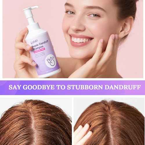 Dandruff Shampoo And Conditioner Set for Women & Men,Deep Cleanser - Purple Dandruff and Dry Itchy Scalp - Therapeutic Grade - Helps Promote Hair Growth - 16.9 Fl Oz