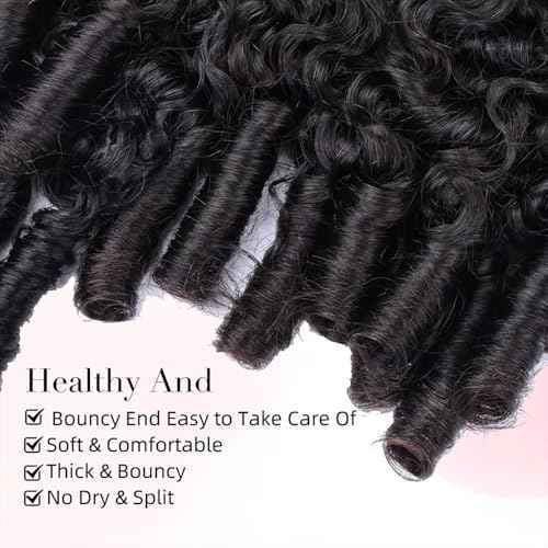 PerisModa 15A Raw Burmese Curly Bundles 100% Human Hair Bundles Pix Curly Bundles Unprocessed Human Hair Extensions 26 Inches 1PC 100% Unprocessed Virgin Water Wave Hair For Women Natural Black