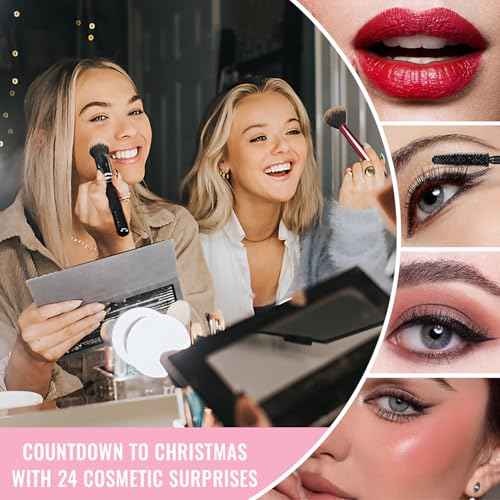 Makeup Advent Calendar 2025 Teen Girls Women Beauty Countdown Calendar Christmas Gifts for Women Teen Girl Trendy Stuff Unique Make up Set Gifts Mascara Lipstick Blush Advent Calendar 2025